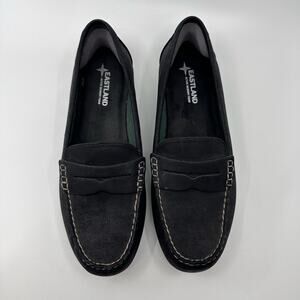 Eastland Montana Loafer Shoes WMNS US10M EU42 Stitched Black Leather Flats